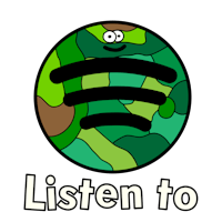 the spotify logo with the words listen to